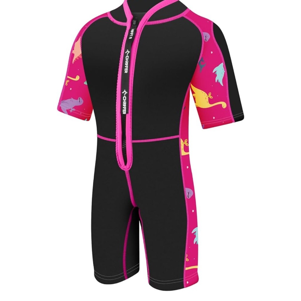 Chriffer Unisex Child Wetsuits Wet Suit 2mm Neoprene Thermal Pink Sz M (5/6) NEW